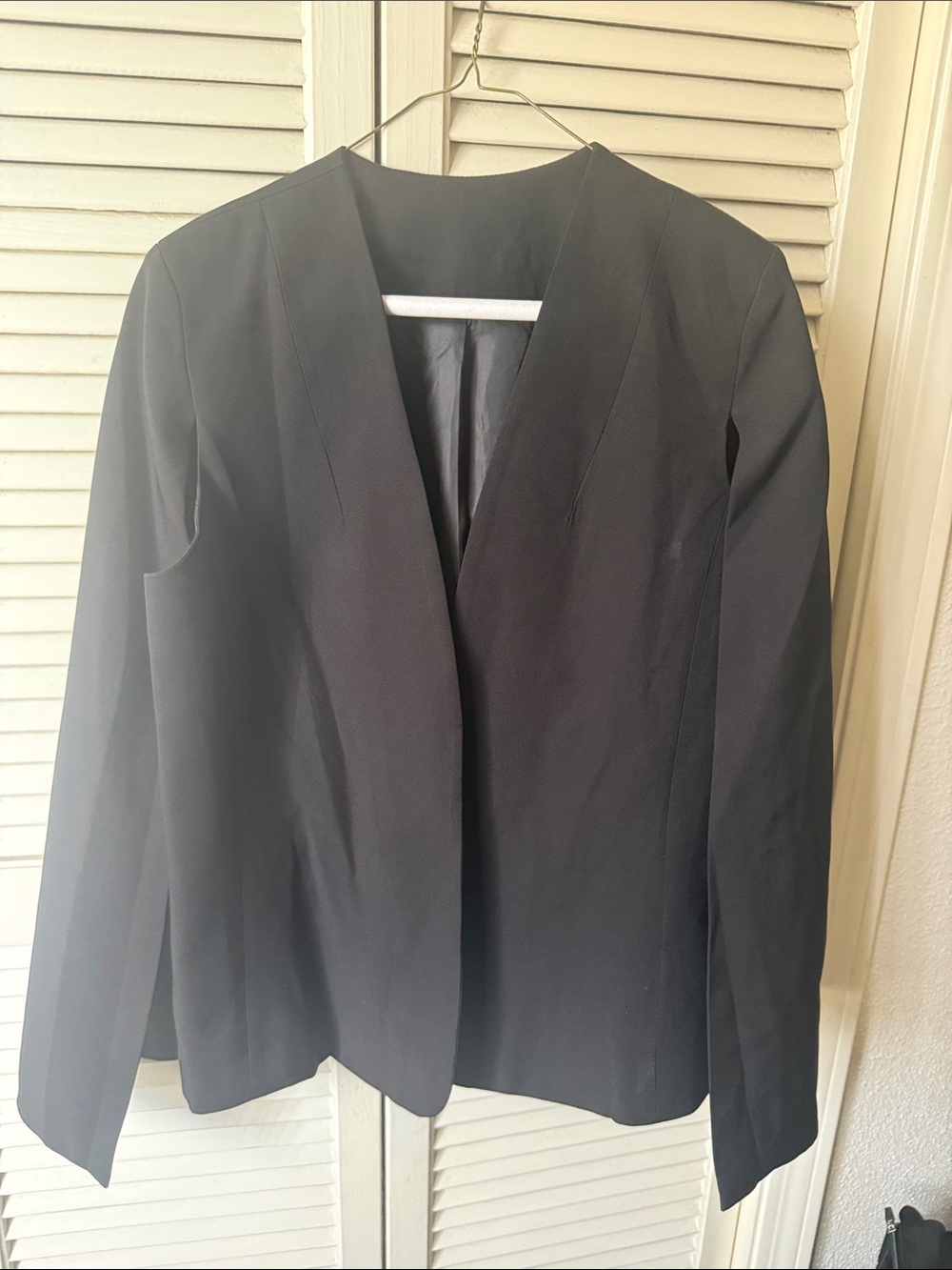 Classic Women's Black Blazer Jacket Cape
